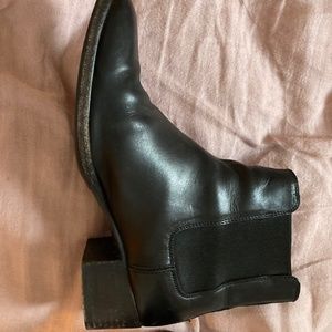 Frye black leather boots